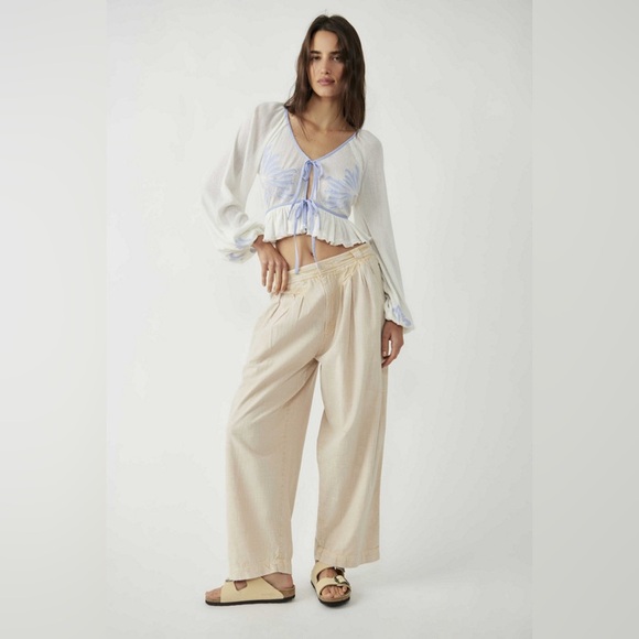 Free People Tops - Free People Lookout Mesh Blouse Top